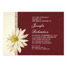 invitaciones nupciales de la ducha del damasco flo invitacion personalizada