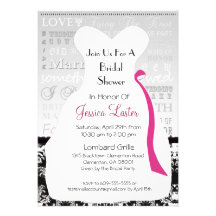 Invitaciones nupciales de la ducha del damasco mod invitación personalizada