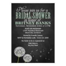 Invitaciones nupciales de la ducha del diente de l comunicado personalizado