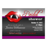 Invitaciones nupciales de la ducha del vampiro de  invitaciones personalizada
