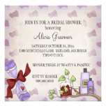 Invitaciones nupciales de la ducha (la belleza y c anuncio