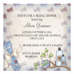 Invitaciones nupciales de la ducha (la belleza y c invitacion personal 