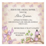 Invitaciones nupciales de la ducha (la belleza y c comunicados personalizados