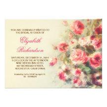 invitaciones nupciales de los rosas del victorian  comunicado personal  