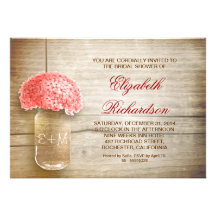 invitaciones nupciales rústicas de la ducha del ta comunicados personalizados