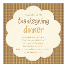 Invitaciones personalizadas de la cena de la acció