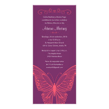 Invitaciones púrpuras y rosadas de Quinceanera de  Comunicados