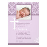 Invitaciones religiosas del bautismo comunicado personalizado