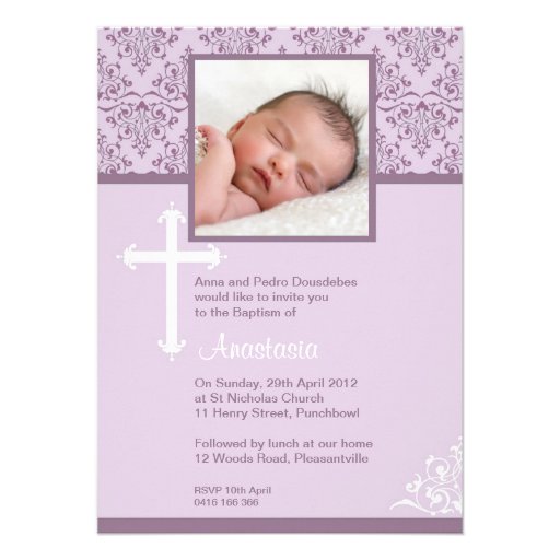 Religious Baptism Invitations Religious Baptism Invitations