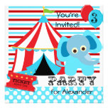 Invitaciones rojas, blancas, y azules del cumpleañ invitacion personalizada