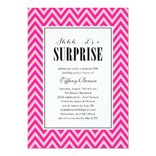 Surprise Party Invitations for Women Surprise Party Invitations for Women