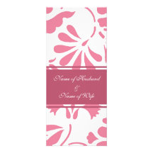 Invitaciones rosadas y blancas de la renovación de anuncios personalizados