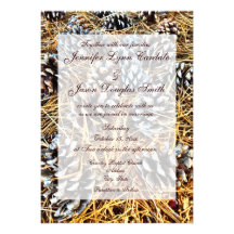 Invitaciones rústicas del boda de Camo de los cono Anuncio Personalizado