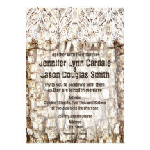 Invitaciones rústicas del boda de la caza de Camo  Comunicado Personal