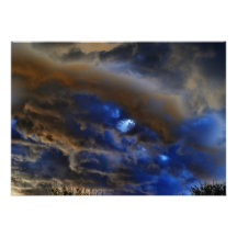 Invitaciones tempestuosas del cielo azul invitaciones personalizada