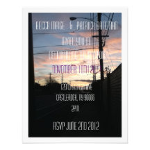 Invitaciones urbanas de la puesta del sol anuncios  
