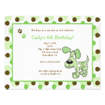 Invitaciones VERDES del cumpleaños del muchacho o  Comunicados