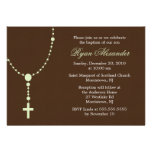 Invitaciones verdes del rosario anuncio