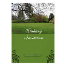 Invitatations hermosos del boda del jardín invitaciones personales 