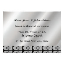 Invite Niza a la invitación barata simple del boda