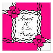 invite<Sweet elegante 16 Anuncios Personalizados