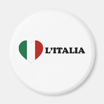 Io Amo Italia Imán De Frigorifico