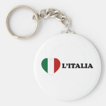 Io Amo Italia Llaveros Personalizados