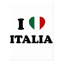 Io Amo Italia Tarjeta Postal