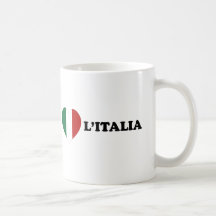 Io Amo Italia Tazas De Café