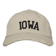 Iowa bordó el gorra gorra de béisbol bordada