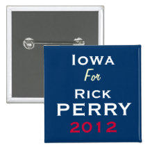 IOWA para el botón de la campaña de Rick Perry 201 Pin