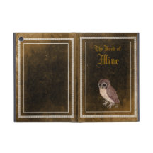 iPad personalizado del pequeño búho mini en imitac