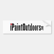 iPaintOutdoors Etiqueta De Parachoque