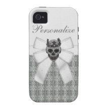 iPhone 4/4S del cráneo y de la corona del diamante Vibe iPhone 4 Carcasas