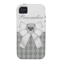 iPhone 4/4S del cráneo y del arco del diamante iPhone 4/4S Carcasas