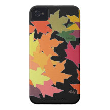 iPhone 4 hojas de otoño de la identificación de la Case-Mate iPhone 4 Protector