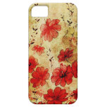 iPhone 5 del 赤くグランジな花の iPhone 5 Coberturas