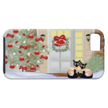 iPhone 5 navidad de los gatos siameses iPhone 5 Case-Mate Cárcasas