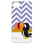 iPhone azul 5 Barely There de Toucan Chevron iPhone 5 Case-Mate Protectores