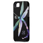 iPhone azul, púrpura, verde 5 del monograma de la  iPhone 5 Case-Mate Fundas