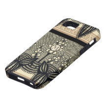 Iphone del estampado de flores de Nouveau del arte iPhone 5 Protector