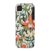 iPhone del estampado de flores del vintage iPhone 4/4S Funda