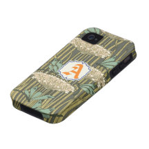 iPhone del monograma de la caña de la libélula del iPhone 4/4S Carcasa