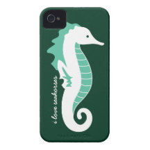 iPhone divertido 4/4S Barely There - verde del Sea iPhone 4 Fundas