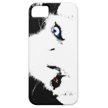 IPhone fornido 5 regalos de los ojos del husky sib iPhone 5 Carcasas
