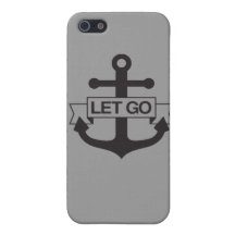 iPhone gris claro 5 de la caja del ancla del lgw iPhone 5 Fundas