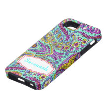 Iphone personalizado 5 del modelo de Paisley del v iPhone 5 Carcasa