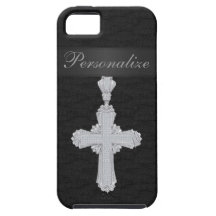iPhone personalizado cruz 5 del diamante iPhone 5 Case-Mate Carcasas