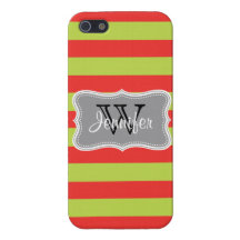 iPhone personalizado de moda rojo y gris 5 de la a iPhone 5 Fundas