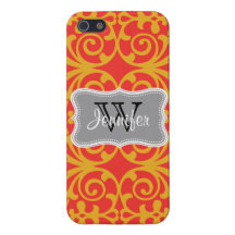 iPhone personalizado de moda rojo y gris 5 de la a iPhone 5 Carcasa